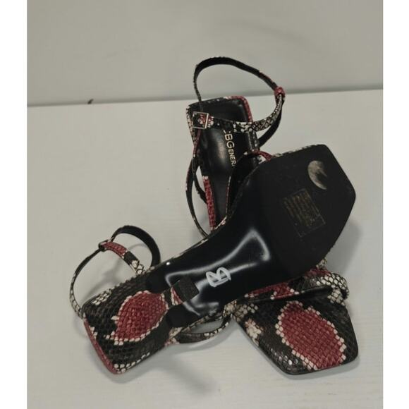 Y2K Snake square toe sandal by BCBG sz 7 - Picture 6 of 7